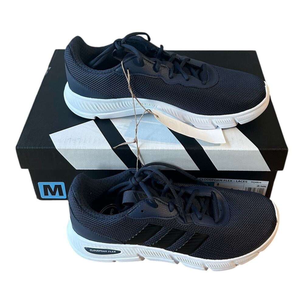 adidas Men's Cloudfoam Flex Sneaker, Blue, Size 9